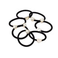 ELEGATE LICA.01.4 Elegant Unisex Fabric Hair Bands Rhinestone Heart Charms European American Style High Elasticity Daily Wear