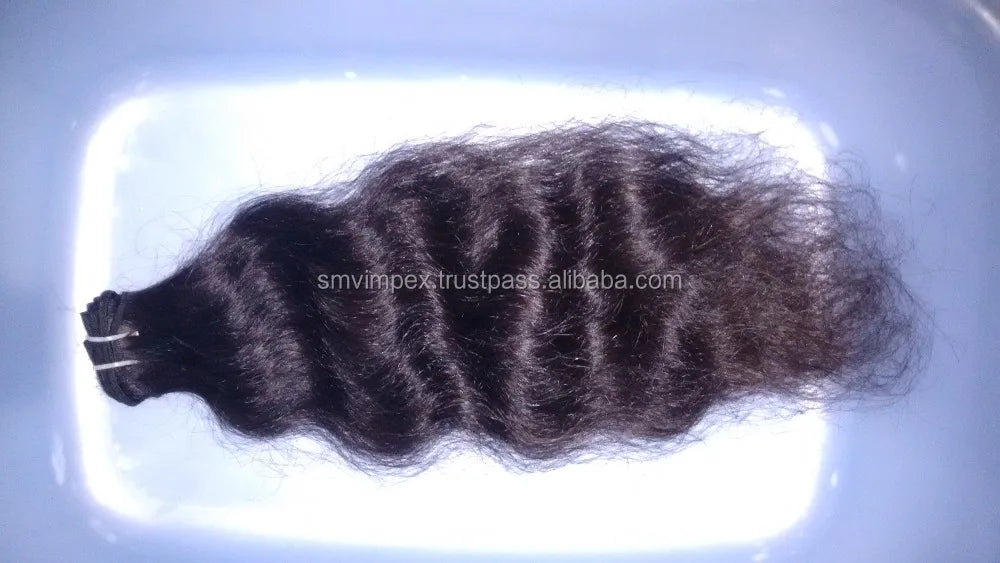 Virgin Indian Curly Hair Weaving./Deep Wave Indian Remy Virgin Hair Weft/extension.factory Price Virgin Unprocessed Remy Hair