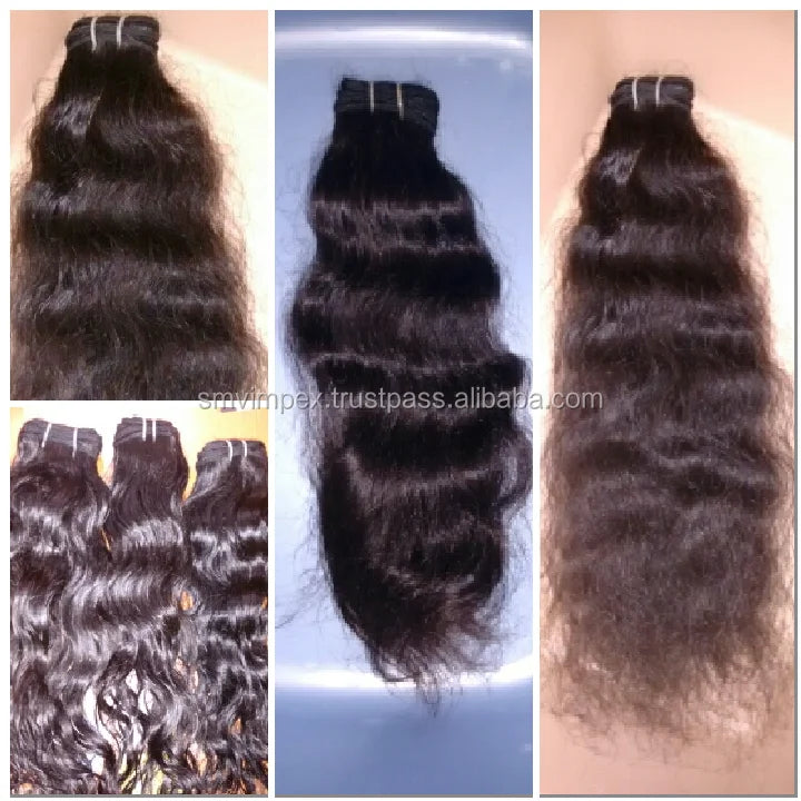 Virgin Indian Curly Hair Weaving./Deep Wave Indian Remy Virgin Hair Weft/extension.factory Price Virgin Unprocessed Remy Hair
